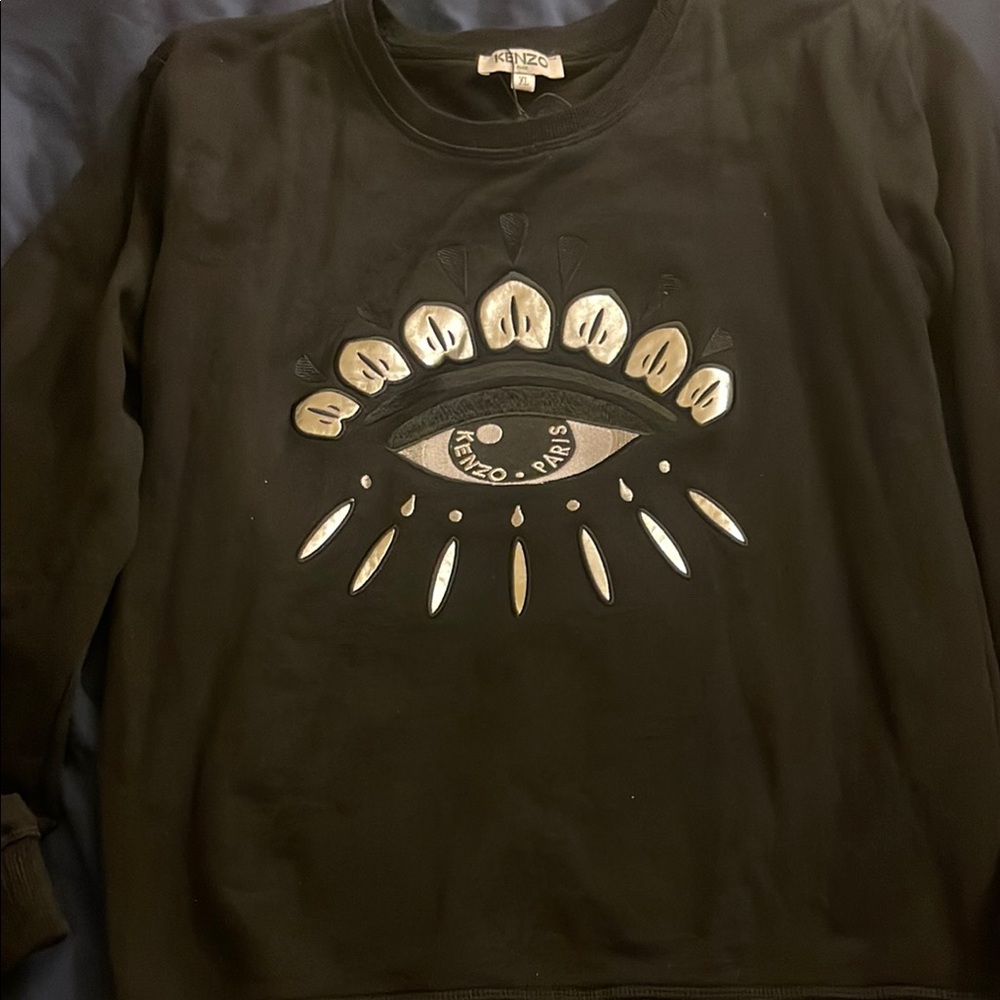 Kenzo Black Eye Embroidered Sweatshirt